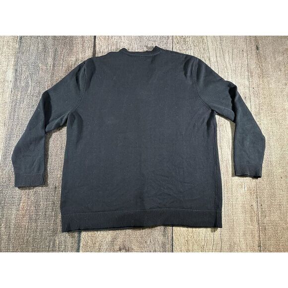 Tesla Motor Company Black V Neck Logo Quiet Luxury Car Cardigan Sweater XXL - Picture 5 of 8